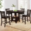 Lavon 5-piece Oval Counter Height Dining Set Espresso - COA-102888-S5