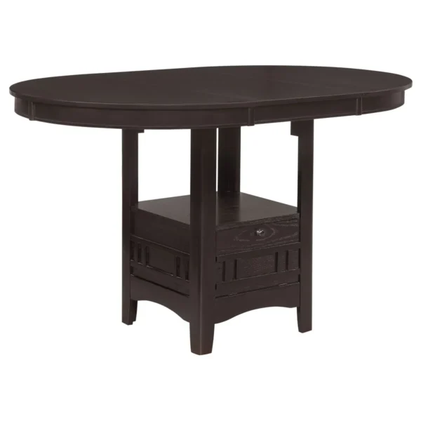 Lavon 5-piece Oval Counter Height Dining Set Espresso - COA-102888-S5
