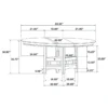 Lavon 5-piece Oval Counter Height Dining Set Espresso - COA-102888-S5