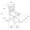 Lavon 5-piece Oval Counter Height Dining Set Espresso - COA-102888-S5