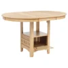 106628-S5_04-7055214 Lavon 5-piece Oval Counter Height Dining Set Light Oak - COA-106628-S5