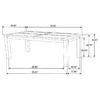 Coleman 5-piece Rectangular Dining Set Rustic Golden Brown - COA-107041-S5