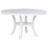 Judd 5-piece 54-inch Round Wood Dining Table Set Pearl White - COA-109330-S5