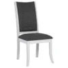 Judd 5-piece 54-inch Round Wood Dining Table Set Pearl White - COA-109330-S5