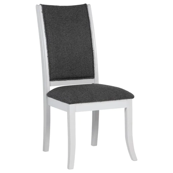 Judd 5-piece 54-inch Round Wood Dining Table Set Pearl White - COA-109330-S5