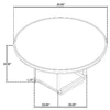 Leandro 5-piece Round Dining Table Set Burnished Black - COA-115390-S5A
