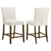 Paxton Upholstered Counter Height Dining Chair Beige (Set of 2) - COA-122179BGE