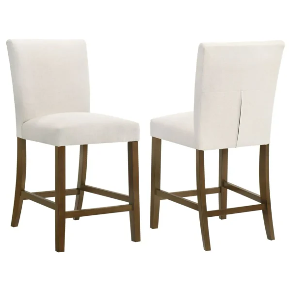 Paxton Upholstered Counter Height Dining Chair Beige (Set of 2) - COA-122179BGE