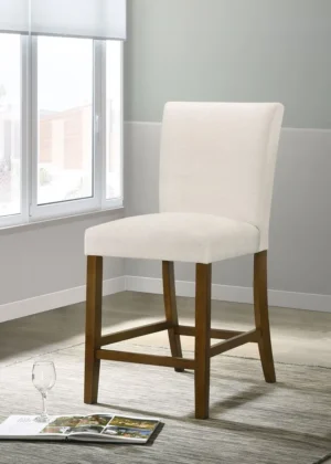 Paxton Upholstered Counter Height Dining Chair Beige (Set of 2) - COA-122179BGE