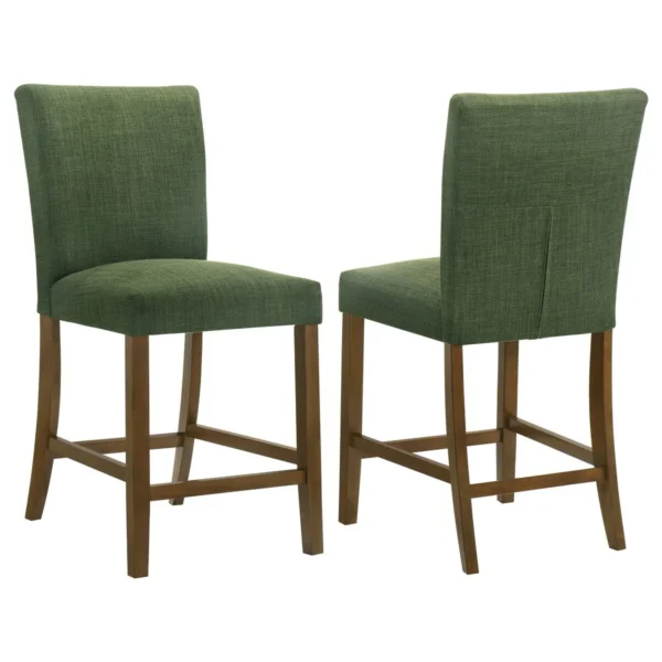 Paxton Upholstered Counter Height Dining Chair Green (Set of 2) - COA-122179GRN
