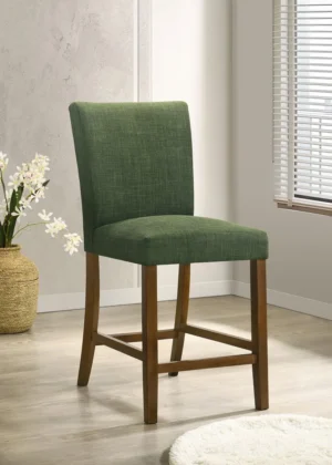 Paxton Upholstered Counter Height Dining Chair Green (Set of 2) - COA-122179GRN