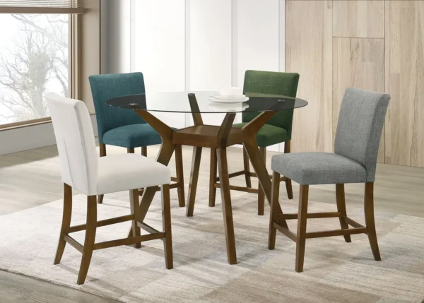 Paxton Upholstered Counter Height Dining Chair Green (Set of 2) - COA-122179GRN