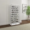 Montara Tempered Glass Wine Storage LED Curio Cabinet Chrome - COA-182037