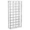 Montara Tempered Glass Wine Storage LED Curio Cabinet Chrome - COA-182037