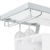 Araceli Freestanding LED Home Bar Cabinet White High Gloss - COA-182355