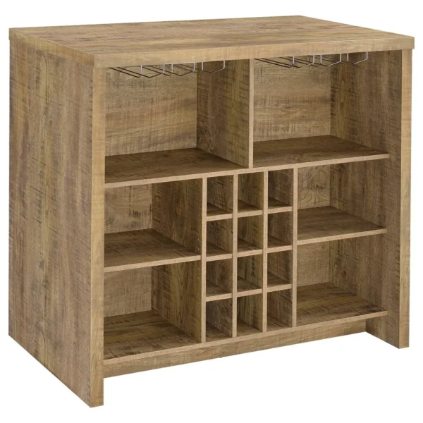 Topanga Engineered Wood Freestanding Home Bar Mango - COA-182785