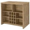 Topanga Engineered Wood Freestanding Home Bar Mango - COA-182785