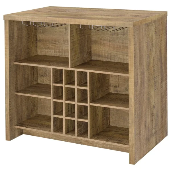 Topanga Engineered Wood Freestanding Home Bar Mango - COA-182785