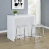 Topanga Engineered Wood Freestanding Home Bar White - COA-182786