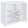 Topanga Engineered Wood Freestanding Home Bar White - COA-182786