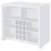 Topanga Engineered Wood Freestanding Home Bar White - COA-182786