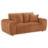 Burnett 2-piece Chenille Upholstered Sofa Set Burnt Orange - COA-504951-S2