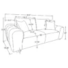 Burnett 2-piece Chenille Upholstered Sofa Set Ivory - COA-504955-S2