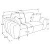 Burnett 2-piece Chenille Upholstered Sofa Set Ivory - COA-504955-S2