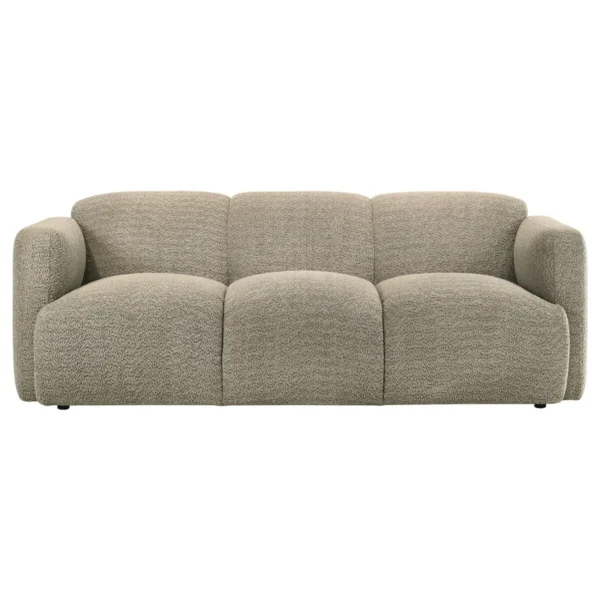 Dorset 2-piece Upholstered Round Track Arm Sofa Set Brown - COA-509814-S2