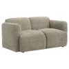 Dorset 2-piece Upholstered Round Track Arm Sofa Set Brown - COA-509814-S2