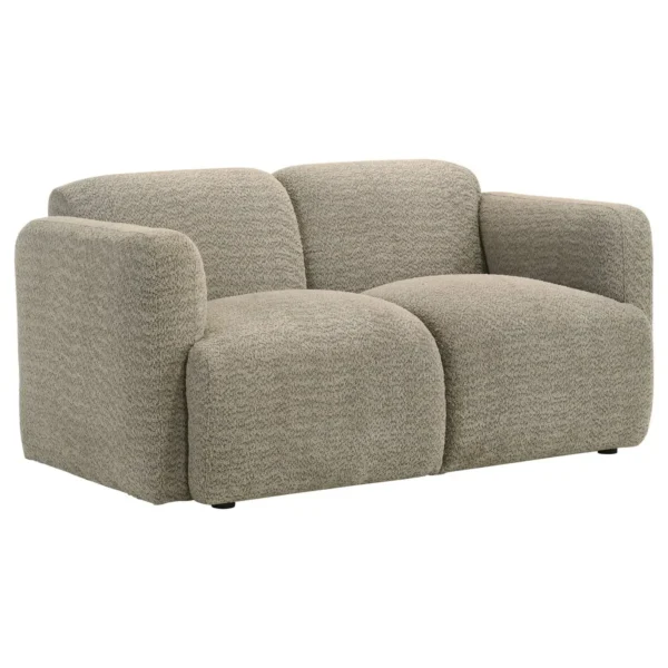 Dorset 2-piece Upholstered Round Track Arm Sofa Set Brown - COA-509814-S2