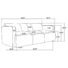 Dorset 2-piece Upholstered Round Track Arm Sofa Set Brown - COA-509814-S2