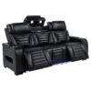 603251PP-S2_06-7047489 Zuma 2-piece Faux Leather Dual Power LED Sofa Set Black - COA-603251PP-S2