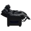 603251PP-S2_08-7047489 Zuma 2-piece Faux Leather Dual Power LED Sofa Set Black - COA-603251PP-S2