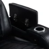 603251PP-S2_16-7047489 Zuma 2-piece Faux Leather Dual Power LED Sofa Set Black - COA-603251PP-S2