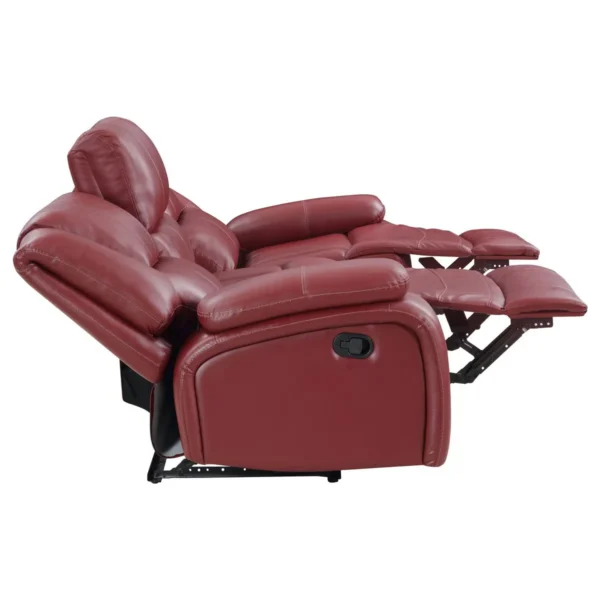 Camila 2-piece Upholstered Reclining Sofa Set Red - COA-610241-S2