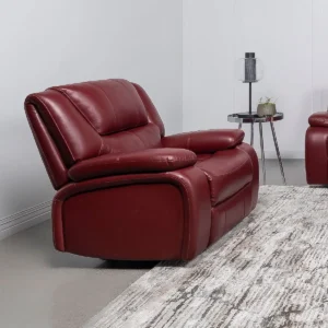 Camila Upholstered Glider Recliner Chair Red - COA-610243