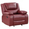 Camila Upholstered Glider Recliner Chair Red - COA-610243