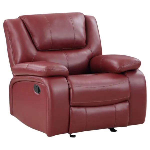 Camila Upholstered Glider Recliner Chair Red - COA-610243