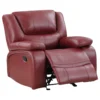 Camila Upholstered Glider Recliner Chair Red - COA-610243