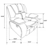 Camila Upholstered Glider Recliner Chair Red - COA-610243