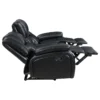 Camila 2-piece Upholstered Reclining Sofa Set Black - COA-610244-S2
