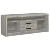 Burke 2-drawer Engineered Wood 59-inch TV Stand Grey Driftwood - COA-701024