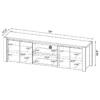 Acena 7-drawer Vanity Set with Lighting White High Gloss - COA-931143