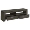 Elkton 2-drawer Engineered Wood 59-inch TV Stand Weathered Grey - COA-701979