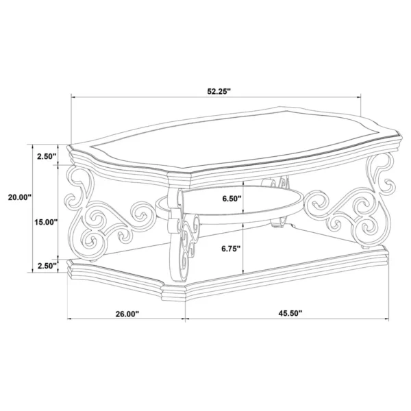 Laney 2-piece Glass Top Coffee and End Table Set Dark Merlot - COA-702448-S2