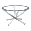 Brooke 2-piece Round Coffee and End Table Set Chrome - COA-702588-S2
