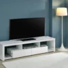Jude 2-drawer Engineered Wood 71-inch TV Stand High Gloss White - COA-704251