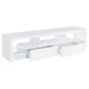 Jude 2-drawer Engineered Wood 71-inch TV Stand High Gloss White - COA-704251