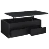 Knapp 2-piece Lift Top Coffee Table Set Black - COA-706228-S2